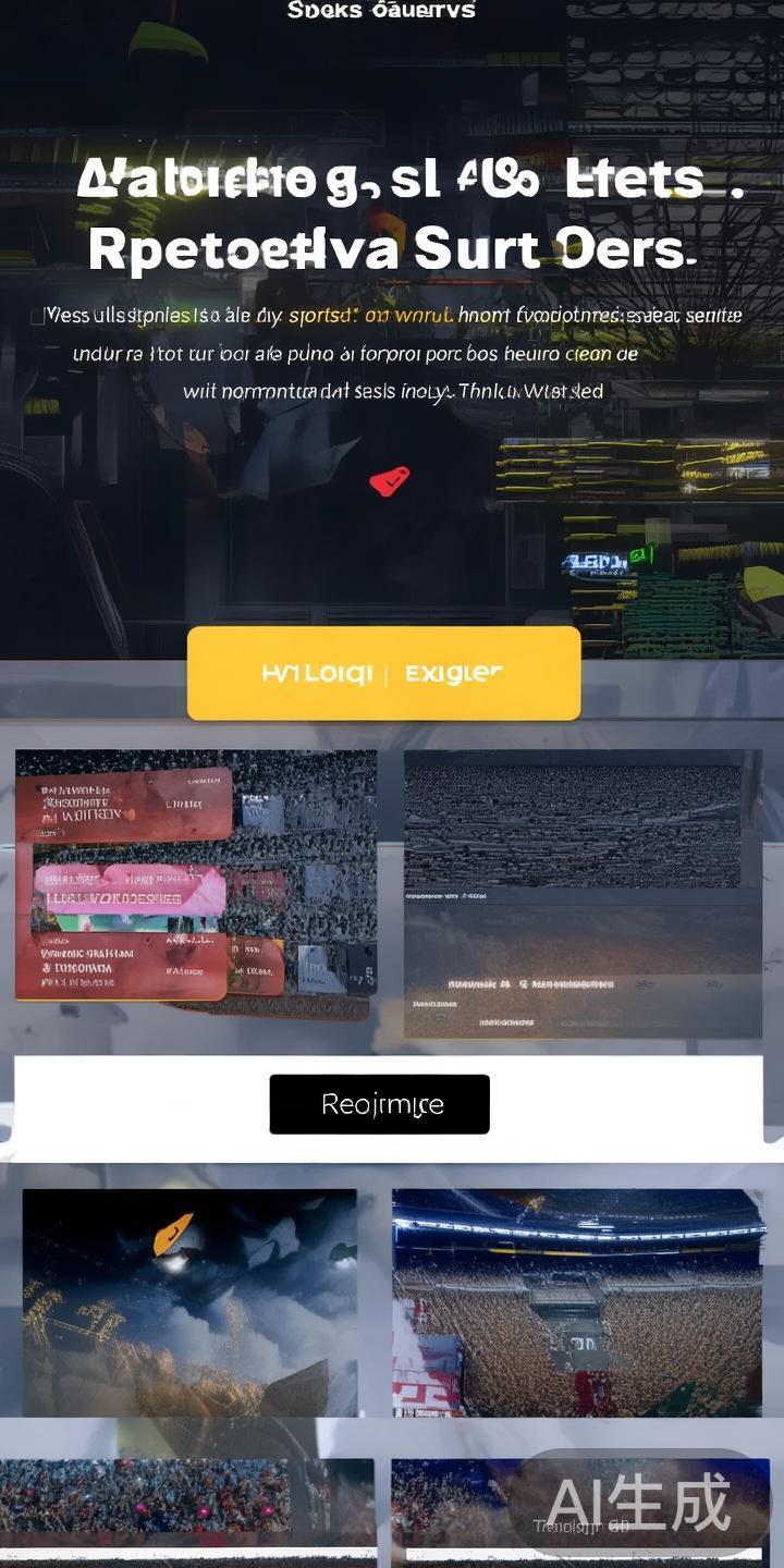 成功加载网站后，首页会显示丰富的体育赛事资讯、优惠
